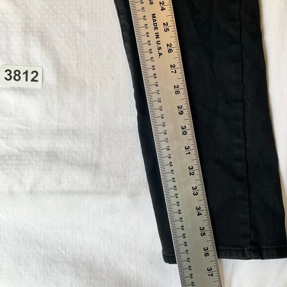 Scott James Men Jeans size W36 x L30 Black Mid Rise Stretch Slim Fit - Picture 3 of 11